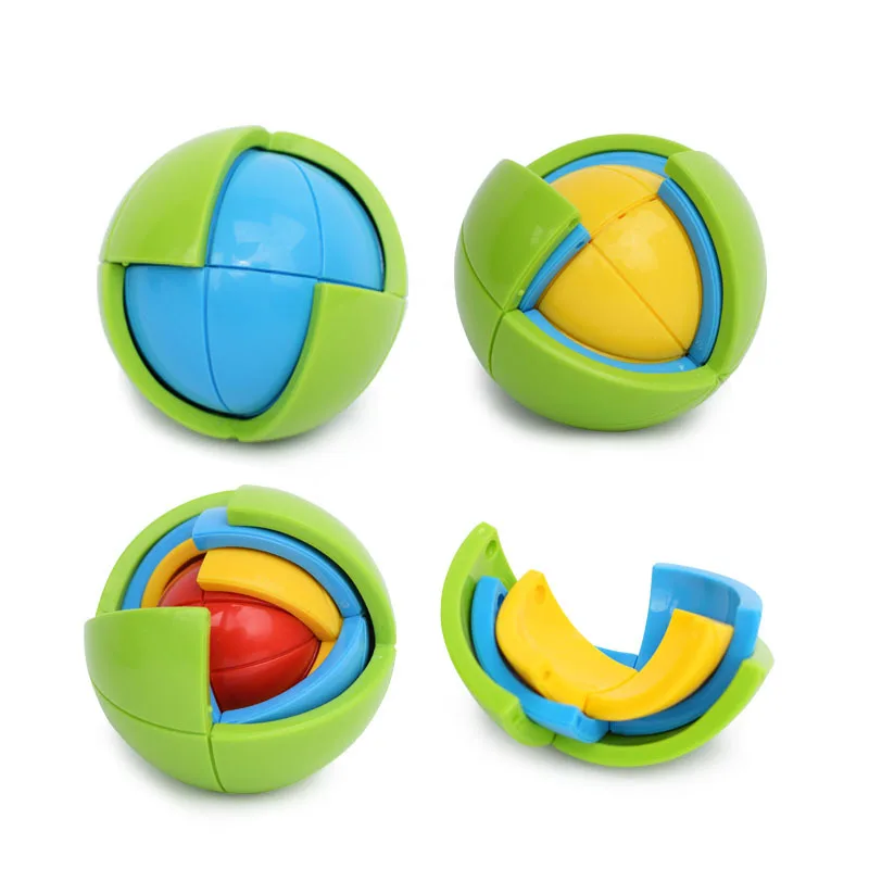 

Children Educational Ball 3D Jigsaw Assembled Inserted Building Blocks Maze Toy Fun Intelligence Ball Educational Toy