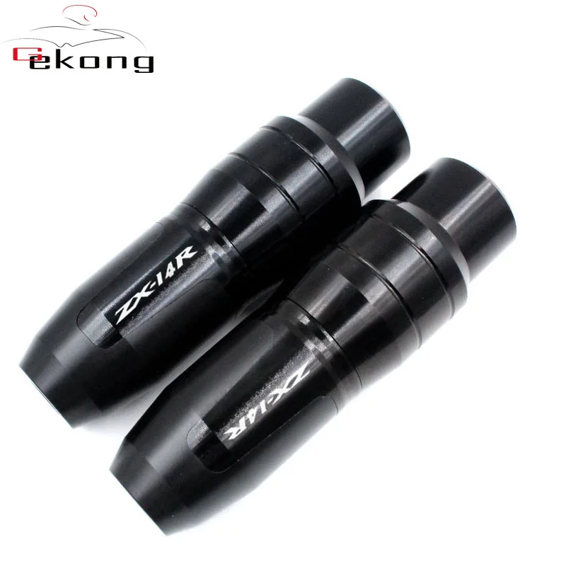 Motorcycle CNC Fit For Kawasaki NINJA ZZR1400 ZX14R ZZR 1400 ZX-14R Frame Crash Pads Exhaust Sliders Crash Protector With logo