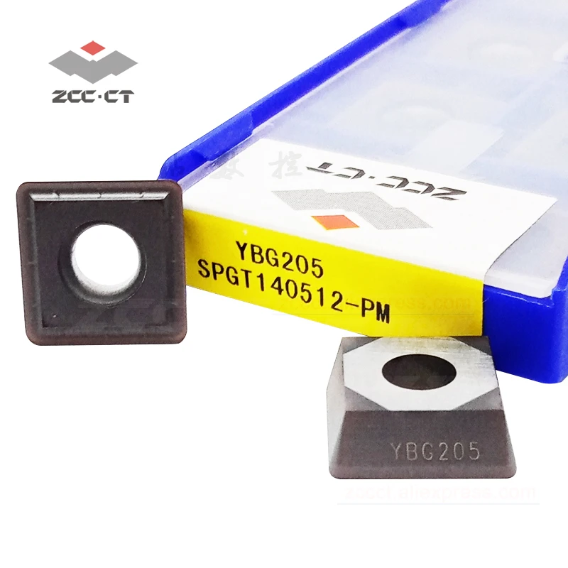 

10pcs ZCC hole drill insert SPGT140512 -PM carbide drilling tips SPGT14 SPGT 140512 PM SPGT140512-PM boring head SPMG140512