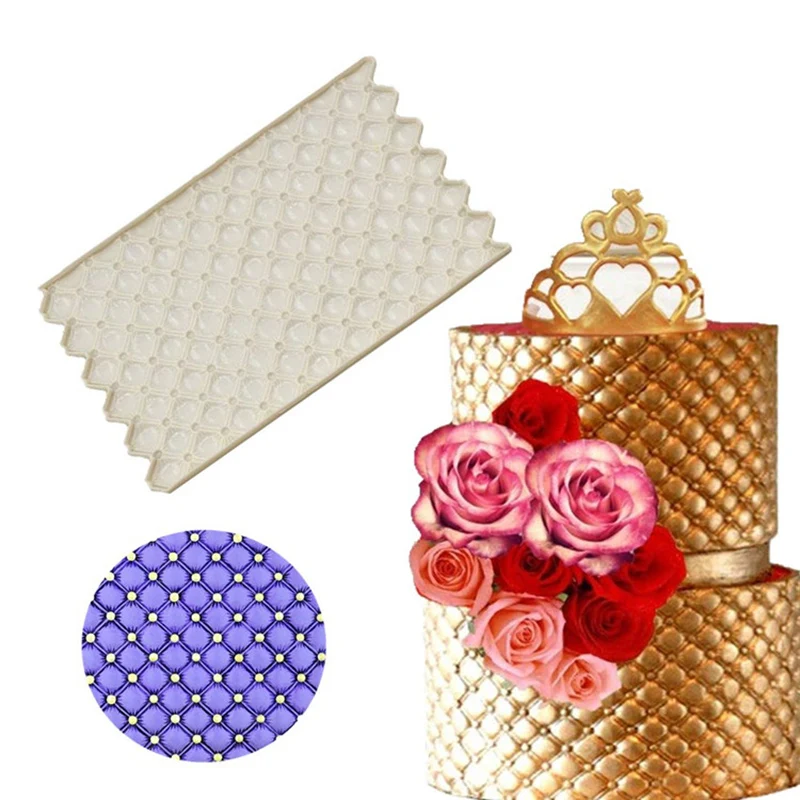

Grid Silicone Cake Mold DIY Cake Decorating Tools Fondant Cake Pastry Chocolate Mould Baking Tools Sugarcraft New 2019