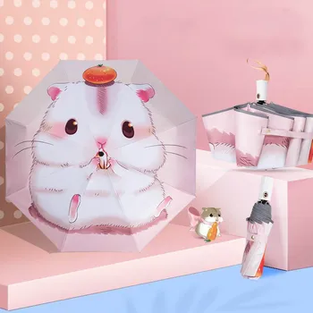 

Adult Children's Umbrella Women's Kindergarten Sunshade Primary School Students' Cartoon Middle School Students' Rain Gear