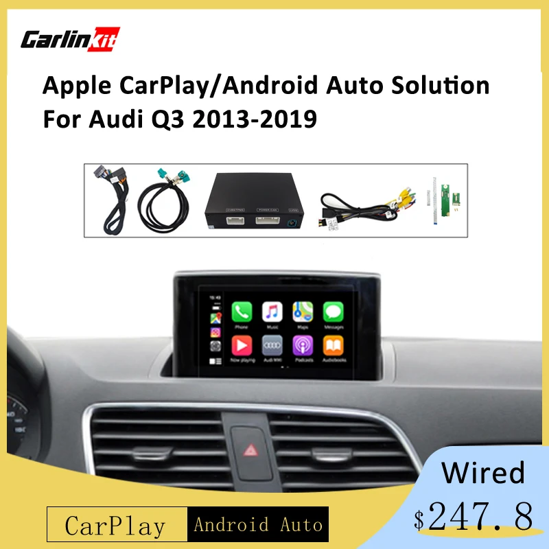 Carlinkit проводной Apple Carplay декодер для Audi Q3 MMI 2013-2018 muItimedia интерфейс CarPlay Android авто