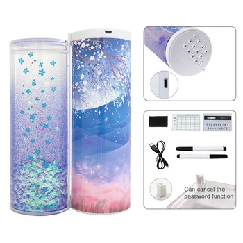 

School Stationery Multifunctional Pencil Box Large Capacity Pencil Cases Quicksand Translucent Creative Cylindrical Pen Holder