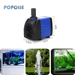 Ultra-quiet Submersible Fountain Pump Aquarium Fish Pond Filter Accessories 3/6/10/15/25/35/50/60W Small Water Pump