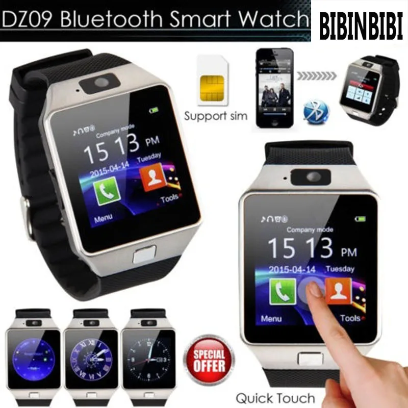 

2020 Smart Watch DZ09 Pedometer Clock Smartwatch With Sim Card Slot Push Message Bluetooth Connectivity Android Phone Men Watch