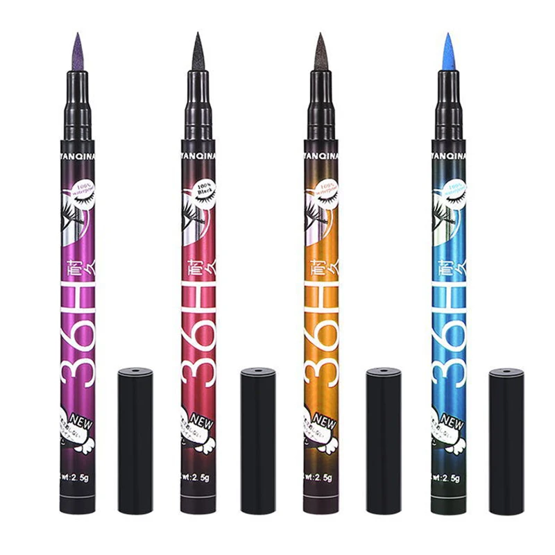 Professional Waterproof Liquid Eyeliner Pencil 36H Black Long-lasting Quick Dry Eye Liner Smooth Makeup Tools TSLM2 |