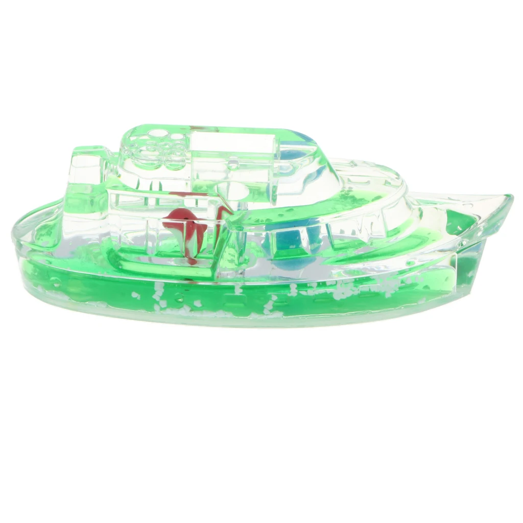Liquid Motion Bubbler Desk Sensory Toy - Boat Pen Holder, Calm & Relaxing