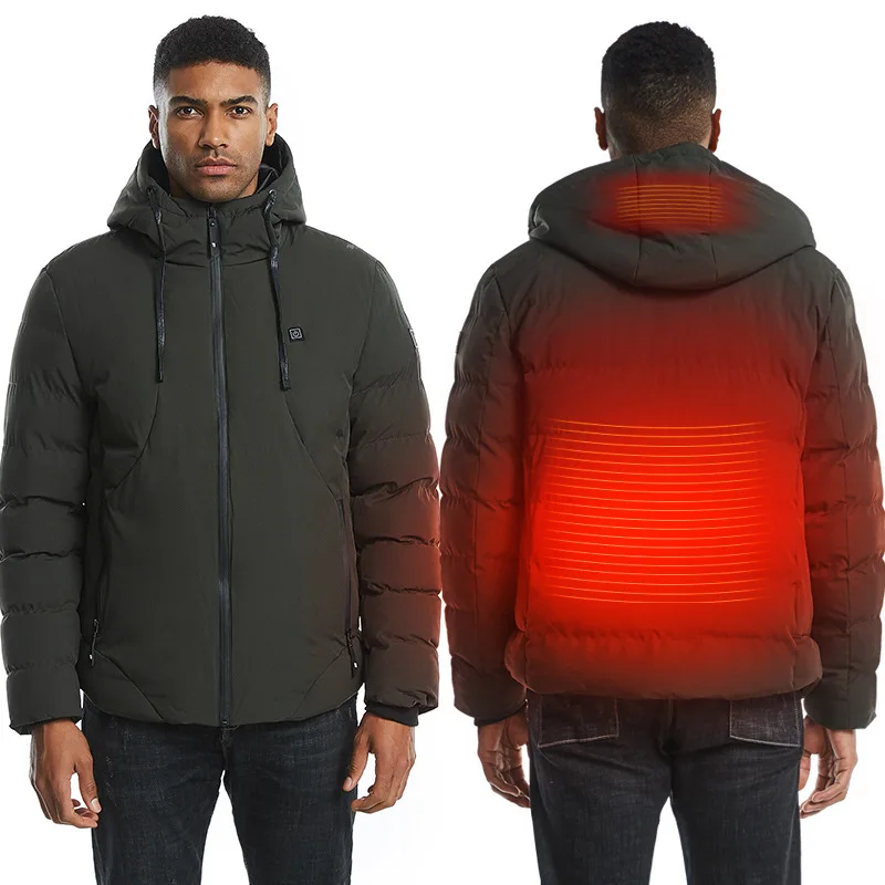 Men Winter Tactical Jacket Warm USB 