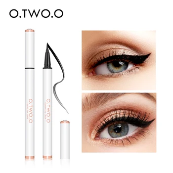 

O.TWO.O Black Waterproof Eyeliner Liquid 24 Hours Long Lasting Not Smudge Matte Eye Liner Quick Dry Makeup Official Products