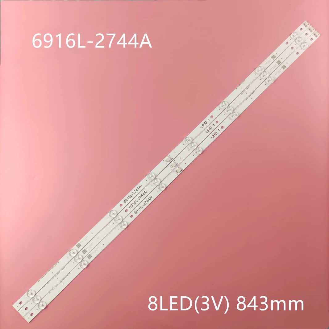 

LED Backlight strip For 43LF5700 43UH6100 43UH620V 43UH610T 43UH630V 43 V16.5 ART3 2744 6916L-2744A UHD 1 LC430DGE (FJ) (M2)