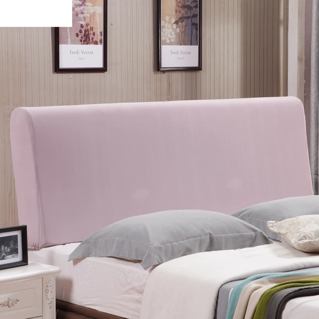 Bed Cover All Inclusive Fabric Comforters Dust Proof Elastic Double Bed Headboard Cover Protective Cover Fit 55-67 Inch Width
