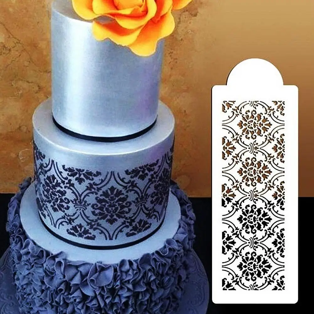 

Cake Tools Cake spraying pattern Fancy confectionery mold with 4 edges Lace pattern embossing mold with lace cake decorating too