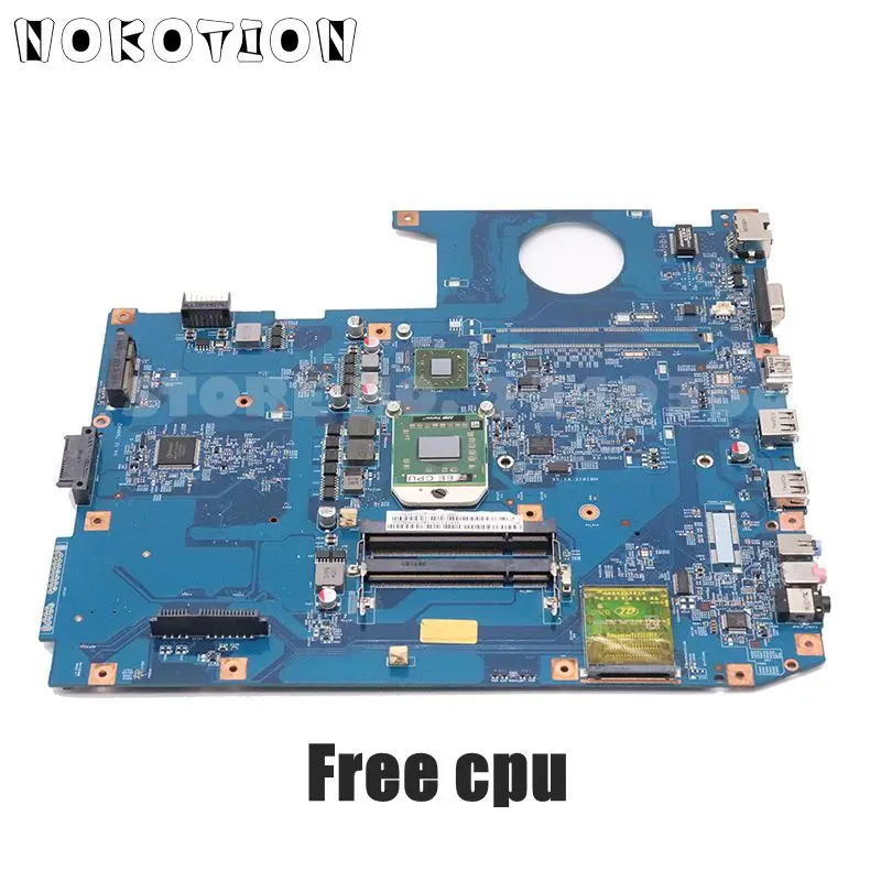 90% OFF  NOKOTION MBPCF01001 48.4CE01.021 For Acer aspire 7535 7735 Laptop Motherboard DDR2 Free CPU without