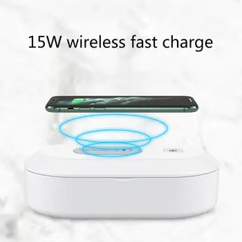 

Multi-function Ultraviolet Disinfection Box 15W Mobile Phone Wireless Fast Charger Portable UV Sterilizer Case Cleaner