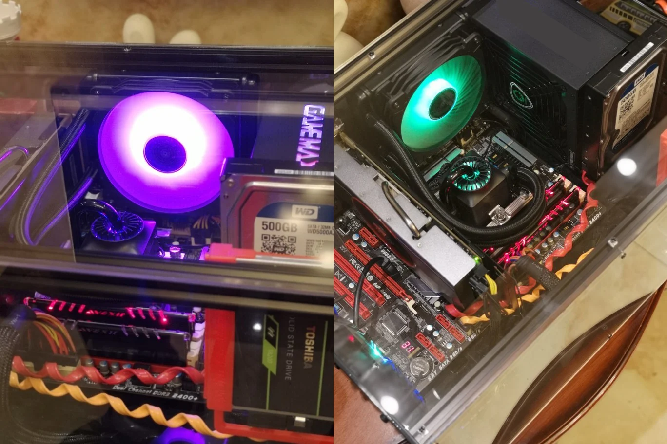 MATX Горизонтальный чехол для компьютера с поддержкой материнской платы ITX DIY