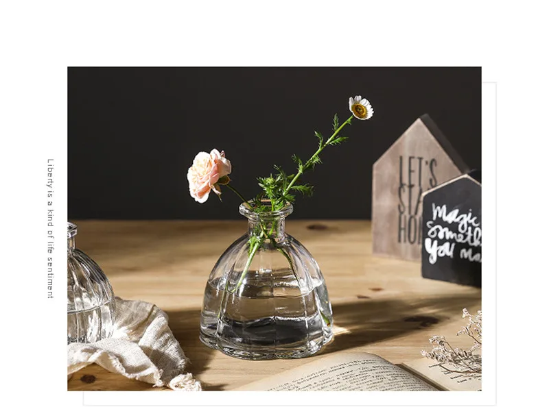 Горячая Современный стиль Террариум Гидропонные вазы для растений винтажный цветочный горшок прозрачные вазы стеклянная столешница растения домашний декор