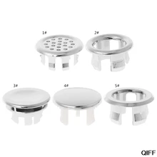 Прямая поставка& Ванная комната кран для раковины, кран для раковины, кольцо для защиты от переполнения двухметровый с круглыми пластинами хромированная крышка отверстия Кепки августа 8