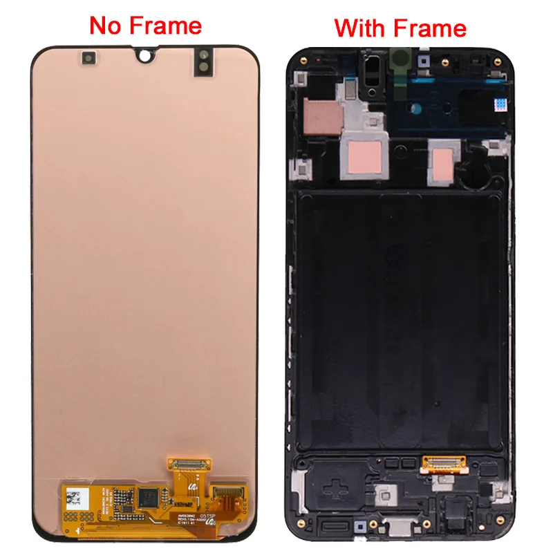  Original A30 LCD For Samsung Galaxy A30 A305/DS A305F A305FD A305A LCD With Frame 6.4 Inch Super AM