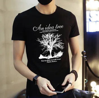 

Summer new women's street letter characters print loose short-sleeved T-shirt 9416