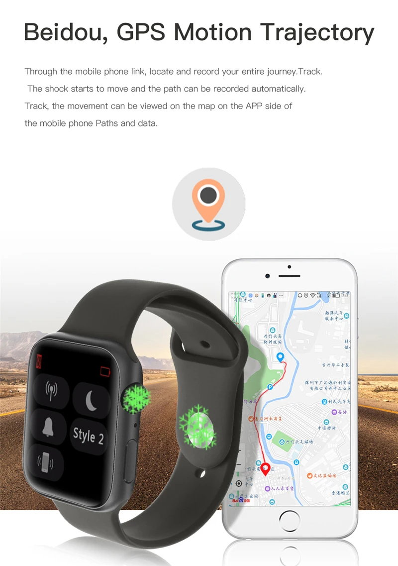 Умные часы W55 IWO 11, gps, Bluetooth, умные часы, 1:1, 44 мм, чехол для Apple, iOS, Android, пульсометр, кровяное давление, часы 5, Android