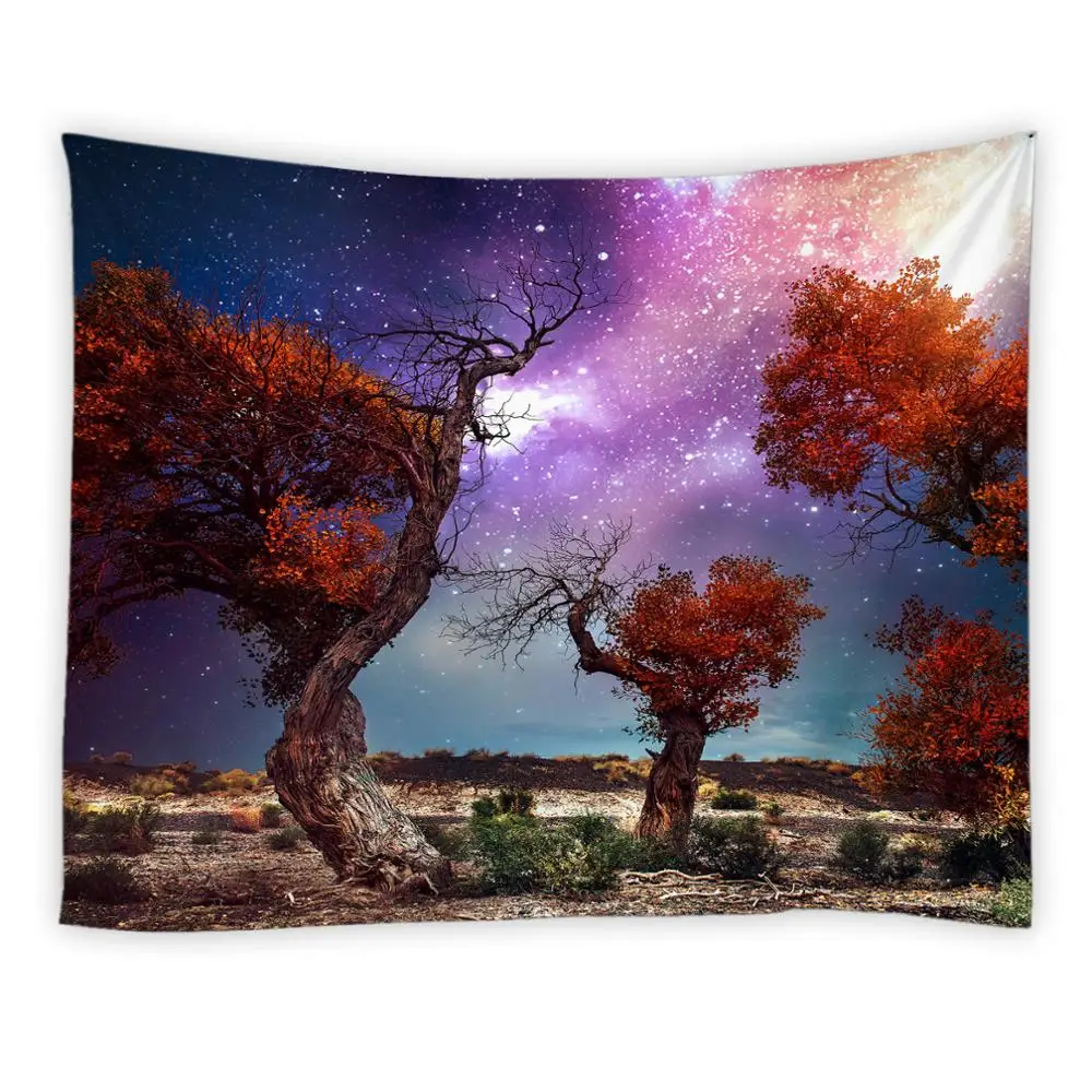 Beautiful Natural Forest Printed Large Wall Tapestry Cheap Hippie Wall
