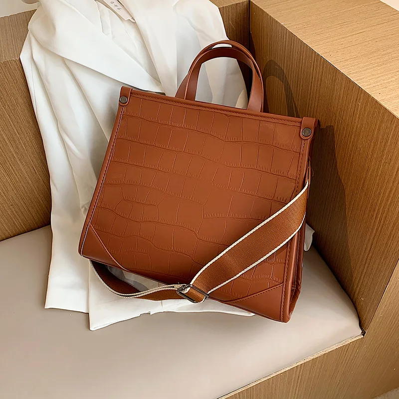 

Stone Grain Bag Women Bag 2020 New Tide Texture Handbag Broadband Shoulder Shoulder Bag Messenger Wild Tot Package