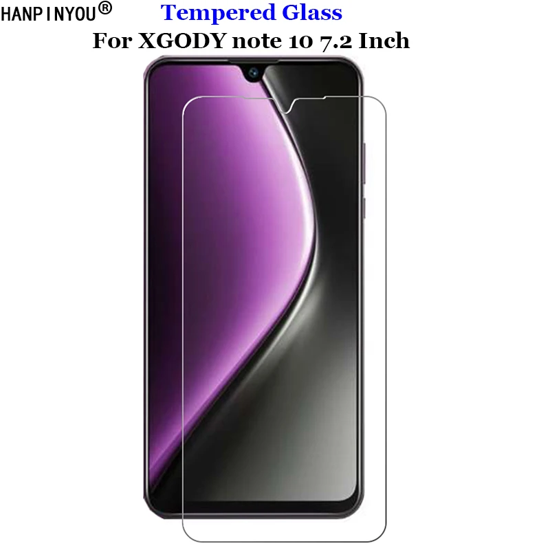 For XGODY note 10 7.2" Tempered Glass 9H 2.5D Premium Screen Protector