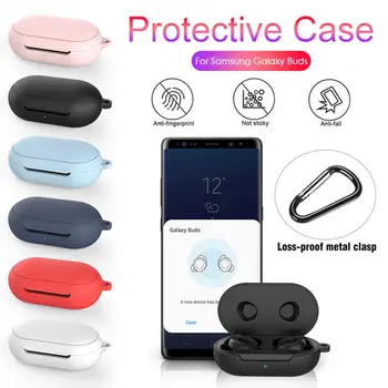 

Soft Silicone Headset Case Portable Mini Earphone Case Protective Cover Headphone Ear Phone Box For Samsung Galaxy Buds Plus