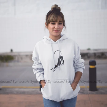 

Greyhound Hoodie Bowdown Hound Hoodies Oversize Printed Hoodies Women Sexy Streetwear Long Sleeve Cotton Pullover Hoodie