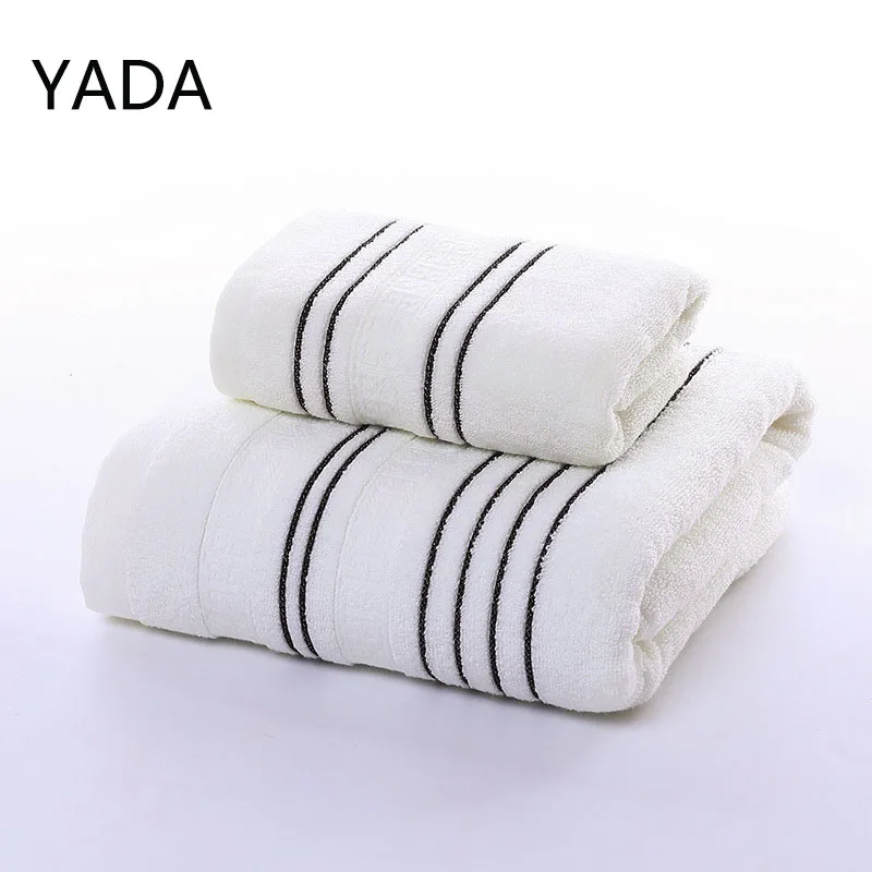 

YADA Cotton Bath Towel Set Absorbent Adult Bath Towels Soft Friendly Face Hand Shower Towel For Bathroom Washcloth TW210098