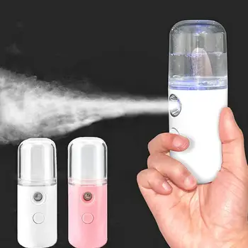 

Portable Small Air Humidifier USB Rechargable 30ML Handheld Water Meter Ultrasonic Charging Diffuser Mini Milk Oil Steamed Face