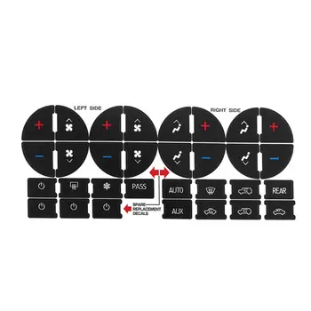 

AC Dash Button Sticker Repair For GM Tahoe Suburban Avalanche Silverado Yukon
