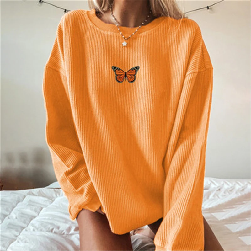 

Kawaii Print Women Harajuku Sweatshirt Oversize Loose O-Neck Long Sleeve Girls Casual Pullover Top Autumn Female Streetwear Kpop