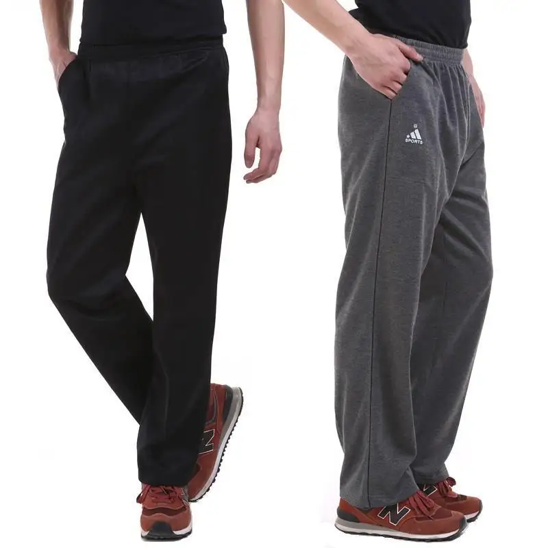 

Spring Summer Thin Section Plus-sized Loose Straight Middle-aged Athletic Pants Men's Old Man Casual Pants Trousers