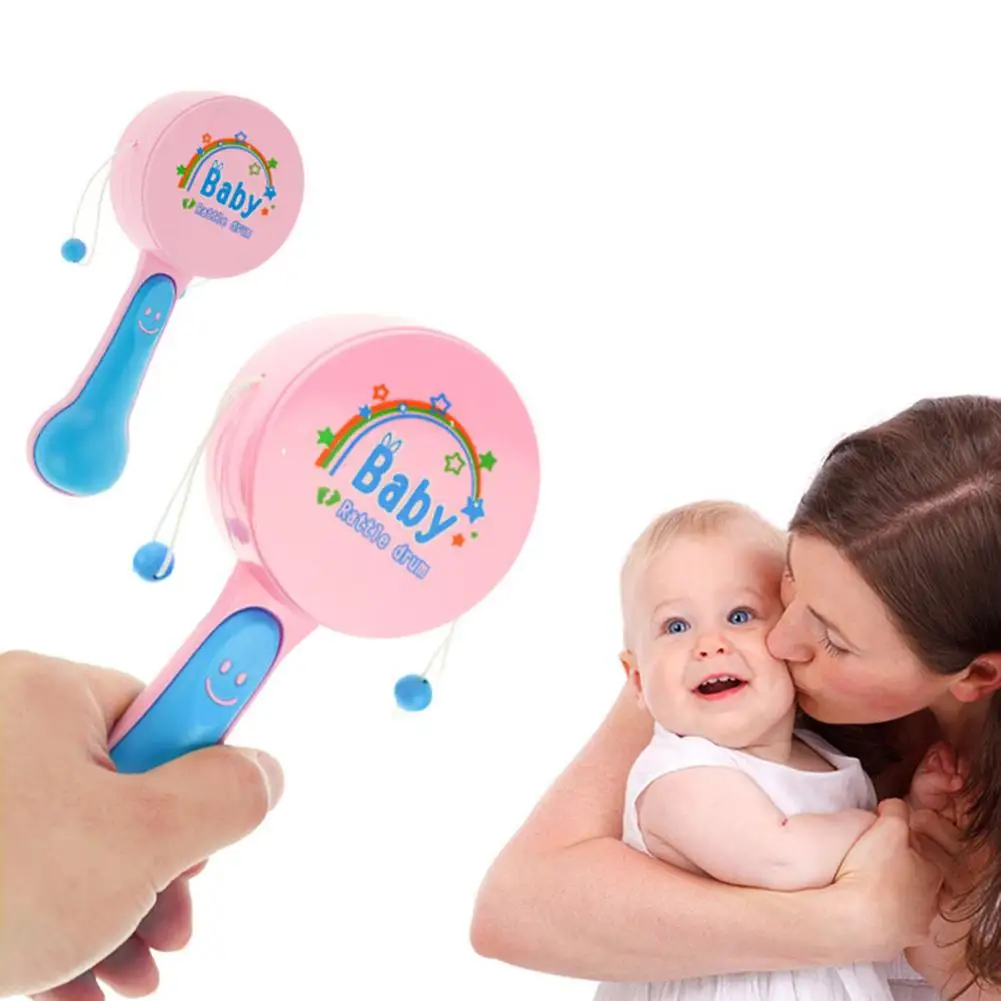 

Baby Rattle Drum Toy Handheld Musical Rattle Drum Shaker Instrument Early Educational Toy