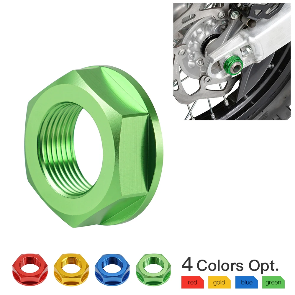 Rear Wheel Axle Shaft Lock Nut Screw Rim M22 For Honda Yamaha Suzuki