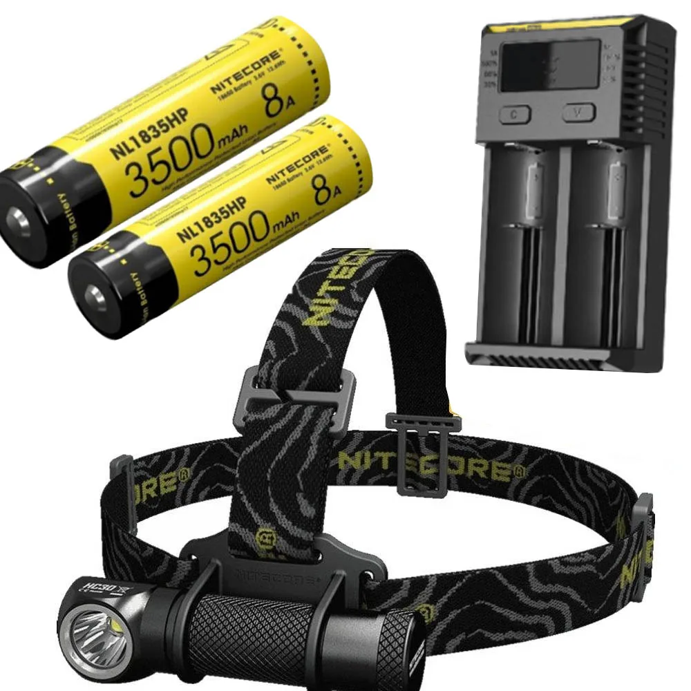 HC30 2X NL1835HP I2 NITECORE HC30 HC30W налобный фонарь CREE XM-L2 U2 1000 люмен Водонепроницаемый фонарь с 18650 перезаряжаемой батареей - Испускаемый цвет: HC30 2X NL1835HP I2