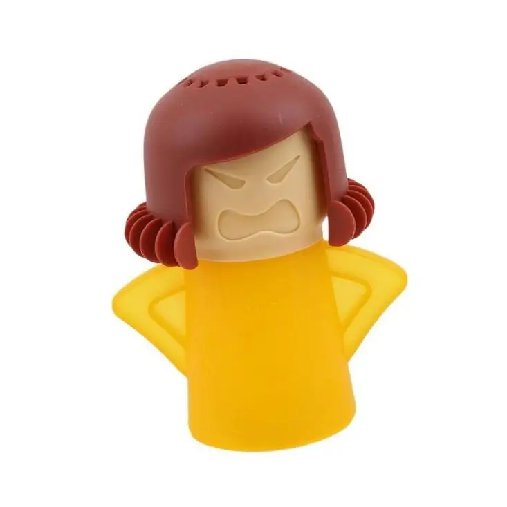 Yellow Angry Cold Mama микроволновая печь очиститель пар очищает и дезинфицирует Кухня очистки Холодильник дезодорирующие инструменты - Цвет: Yellow