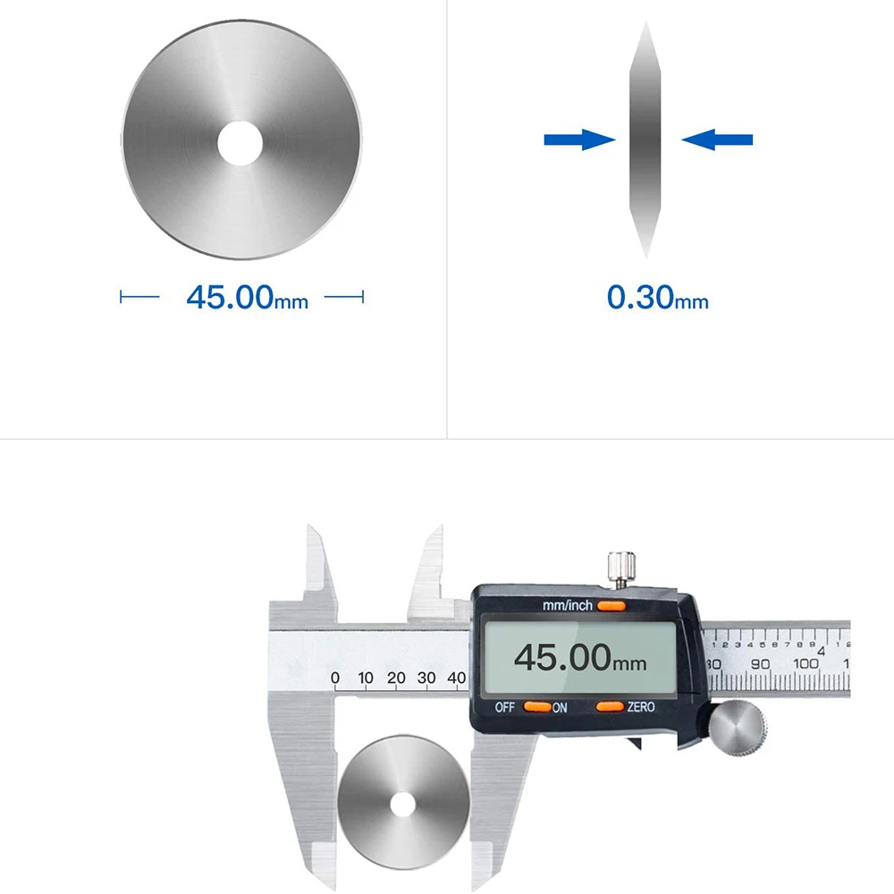 45mm 로터리 커터 블레이드 용 45MM 스테인레스 스틸 로터리 커터 블레이드 패브릭 퀼트 재봉 용품 용 리필 절단 도구