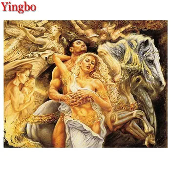 

DIY 5D Diamond Painting Sexy Couple Horse Diamond Mosaic Full Square Embroidery Diamond Pictures Of Rhinestone Art