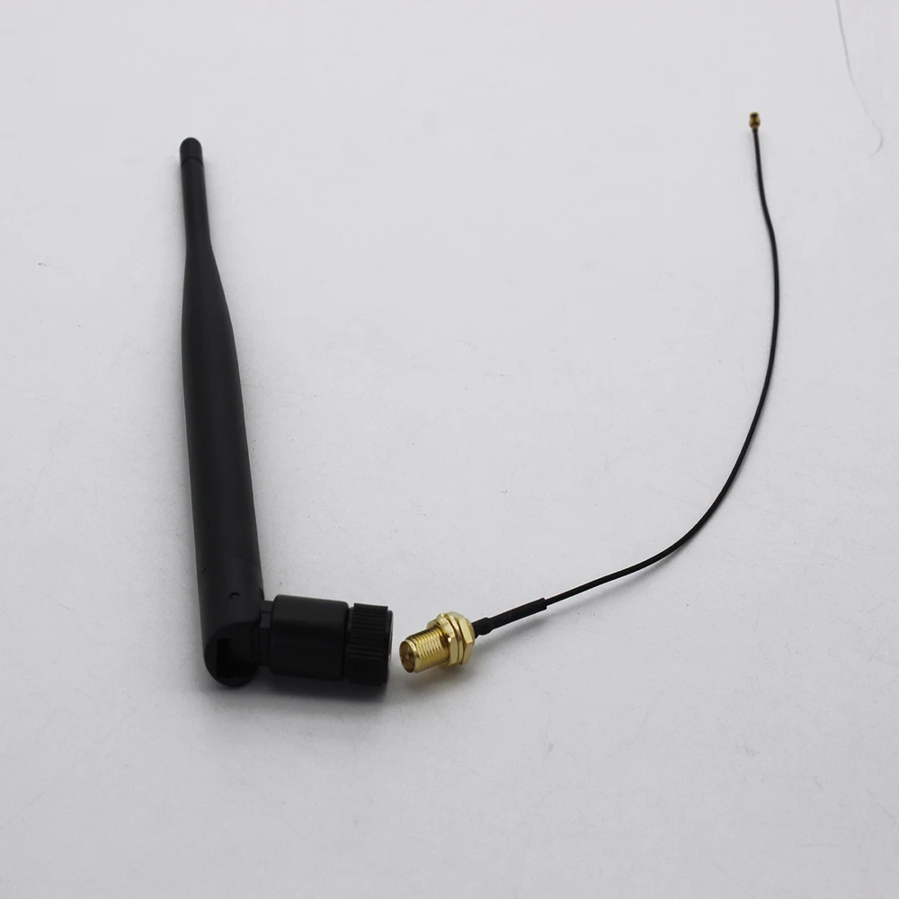 Dlenp 2,4 GHz WiFi 2,4G антенна 5dBi антенна RP-SMA Male беспроводной маршрутизатор+ 21cm PCI U. FL IPX к RP SMA мужской косичка кабель