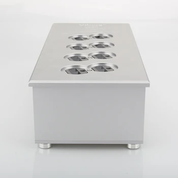 Cheap HiFi Power Filter Plant US Socket 8 Ways US AC Power Conditioner Audiophile Power Purifier US AC Power Bar Distributor