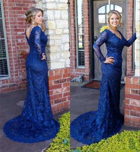 Blue Mother of Groom Dresses