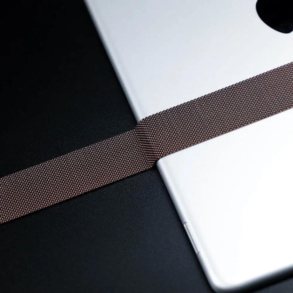 Высококачественная Миланская петля для apple watch, ремешок для apple watch 4, 5, ремешок 44 мм, 40 мм, iwatch 3, 2, 1, 42 мм, 38 мм, лучший материал - Цвет ремешка: coffee