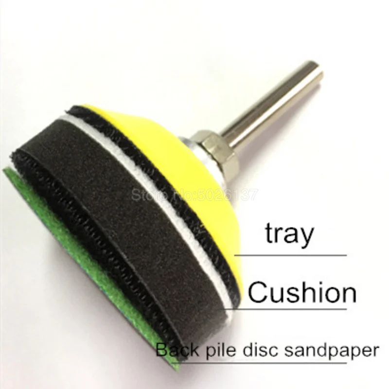 1PCs 2 Inch 50MM Flocking Sponge Cushion Polishing Self-adhesive Disc Angle Grinder Buffing Pad Sandpaper Tray Waxing Protective