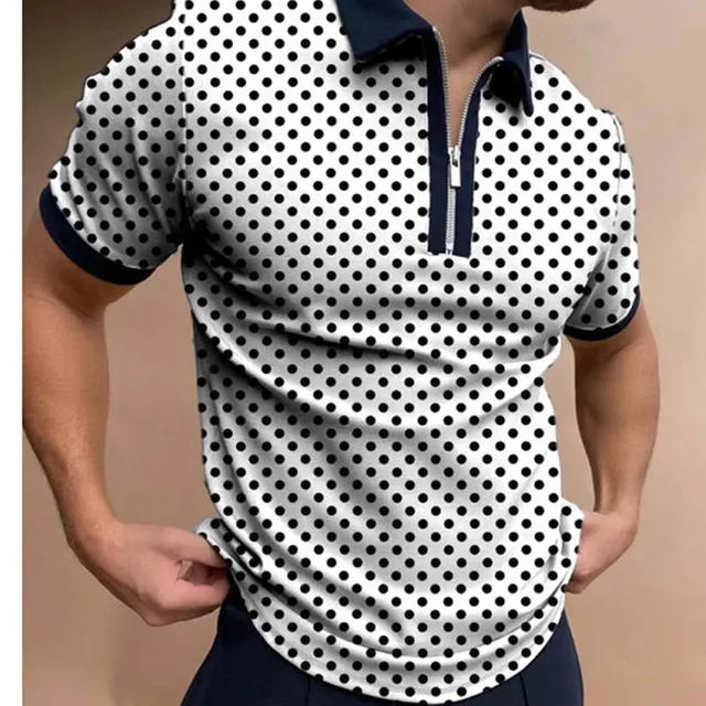 High Quality Brand Men's Polo Shirt Lapel Zipper Design Luxury Boss Casual Shirt Male Short Sleeve Top Polo Homme Eden Parck PLS- 11 white