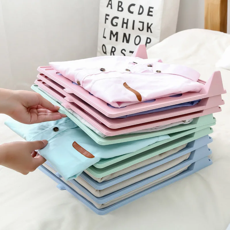 1pcs Storage folding board home artifact shirt t-shirt overlapping storage finishing tool drawers |