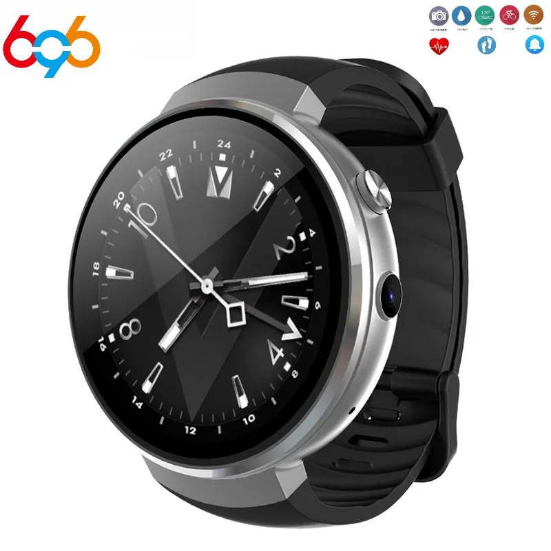 696 Z28 4G Смарт часы для мужчин Android 7 0 1GB + 16GB Smartwatch gps камера 1 39 дюймов сердечного