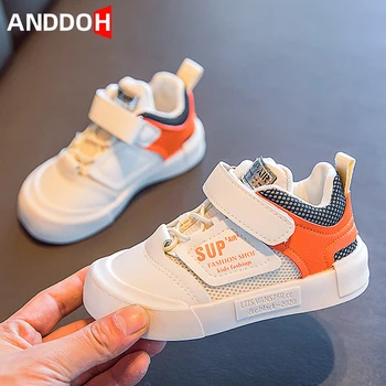

Size 21-30 Baby Hook Loop Deodorant Sneakers Boys Wear-resistant Sneakers Children Non-slip Shoes Girls Shoes with Breathable