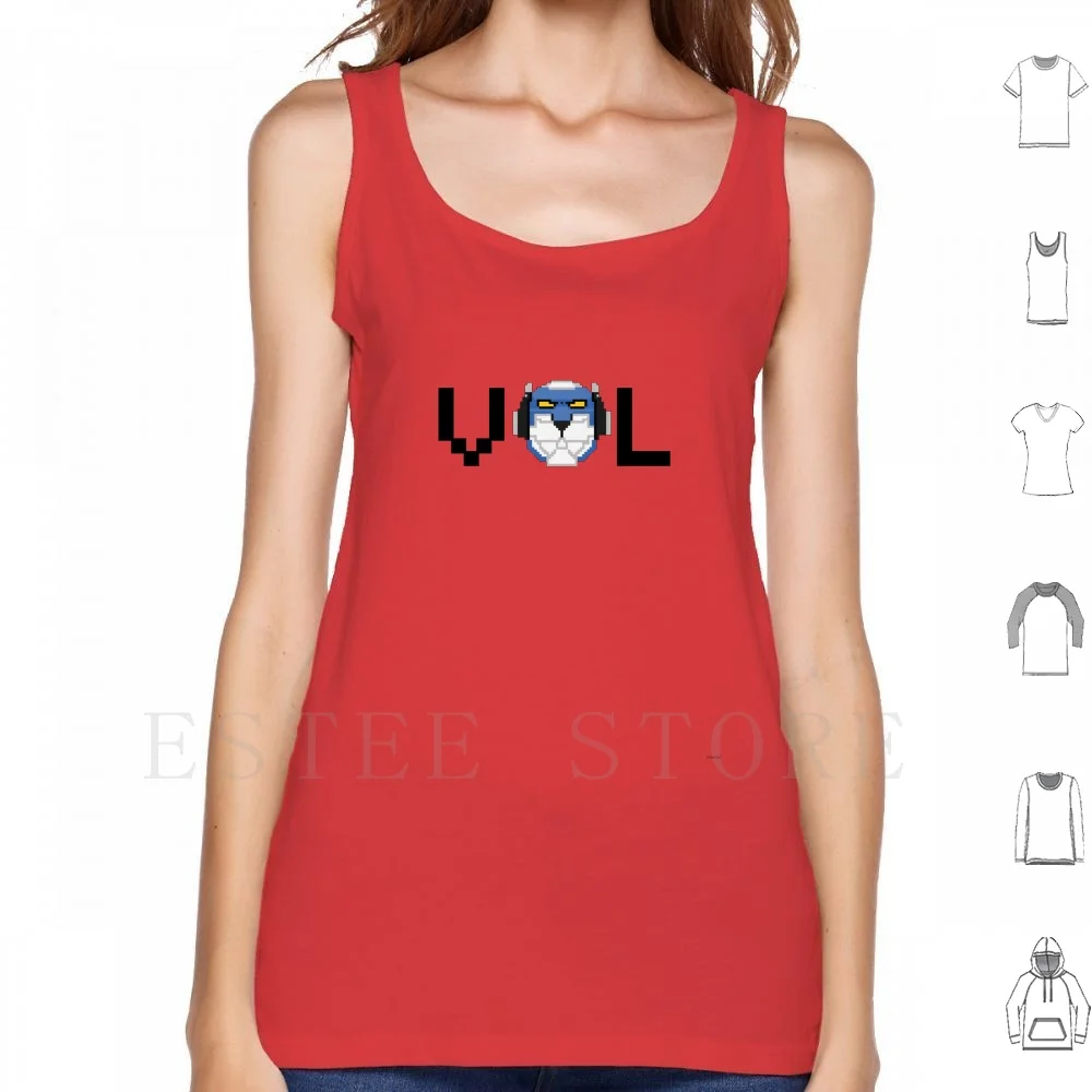 Dico Vol Canotte Gilet Senza Maniche Voltron Blue Lion Lance Klance